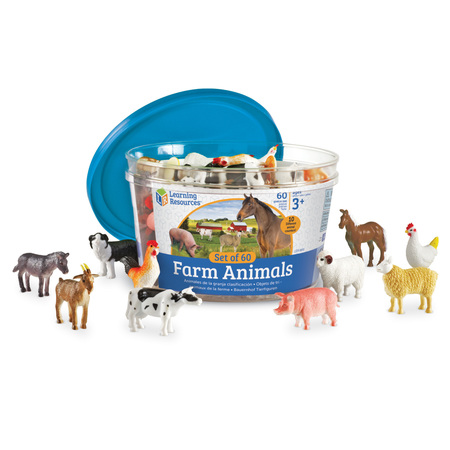 LEARNING RESOURCES Farm Animal Counters, 60 pcs 0810